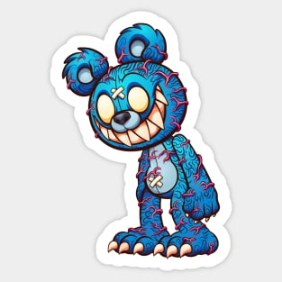 Scary Teddy Sticker